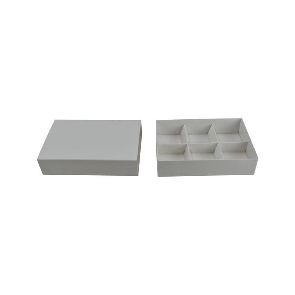 SAMPLE - Tealight Candle Boxes for 6 Candles - Smooth White Paperboard - PackQueen