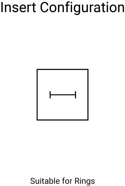 SAMPLE - Tiny Square 49mm Drawer Rigid Jewellery Box - Ring & Pendant (Sleeve, Base & Removable Insert) - Matt White - PackQueen