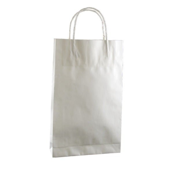 SAMPLE - White Kraft Paper Gift Bag Baby - PackQueen