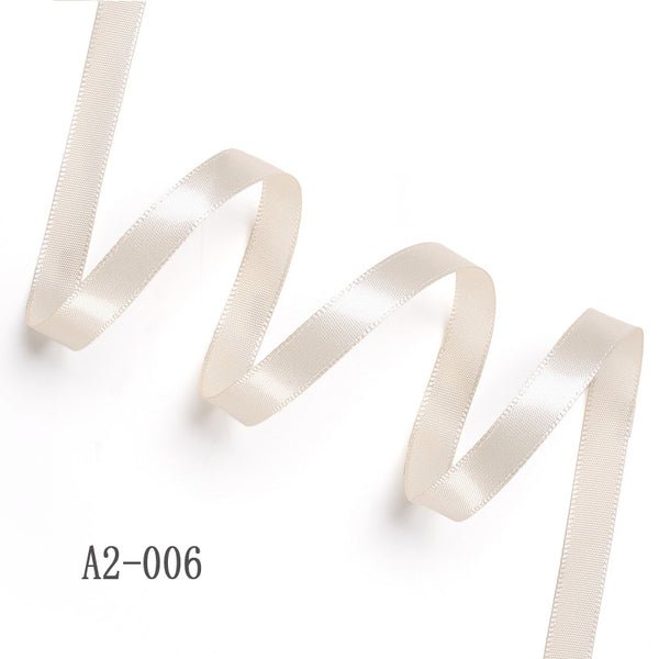 Satin Ribbon (10mm x 90metres) - Ivory - PackQueen
