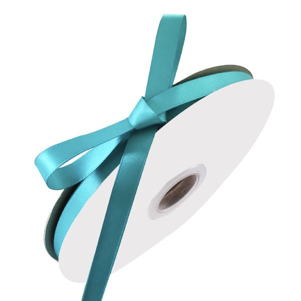 Satin Ribbon (10mm x 90metres) - Turquoise - PackQueen