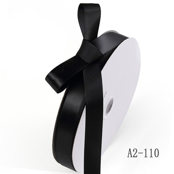 Satin Ribbon (26mm x 90metres) - Black - PackQueen