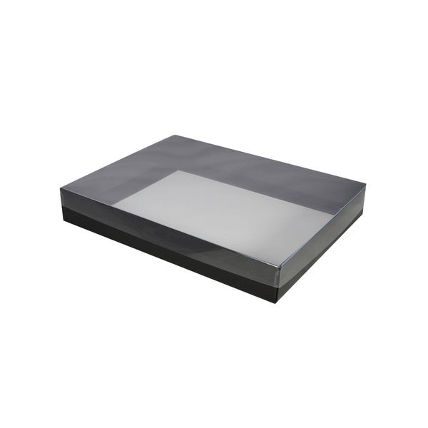 Slim Line A5 Gift Box with Clear Lid - Paperboard (285gsm) (Base and Clear Lid) - PackQueen