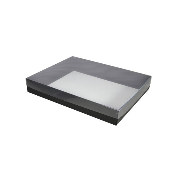 Slim Line A5 Gift Box with Clear Lid - Paperboard (285gsm) (Base and Clear Lid) - PackQueen