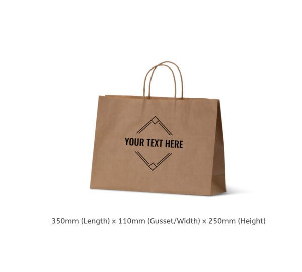 Small Boutique Brown Kraft Paper Gift Bag - 250 PACK - PackQueen