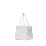 Small - Matt White Laminated European Flower Carrier Gift Bag (100 PACK) - PackQueen