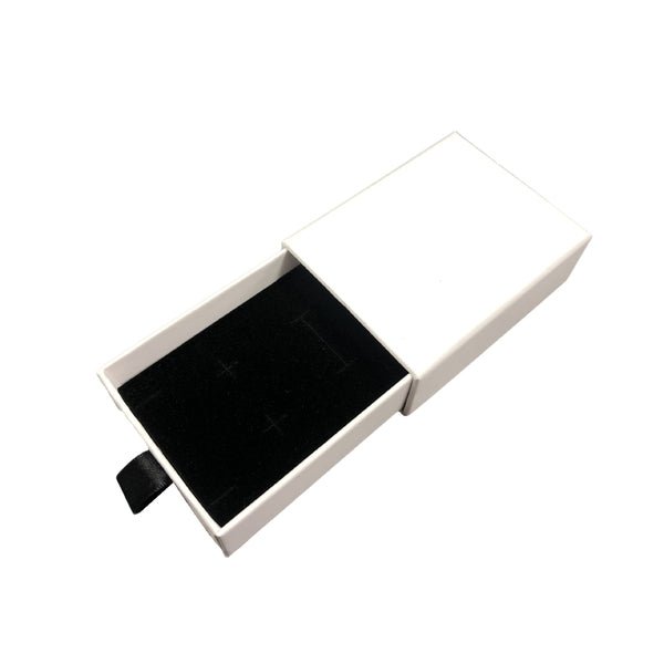 Small Rectangle 80mm Drawer Rigid Jewellery Box - Ring & Pendant (Sleeve, Base & Removable Insert) - PackQueen