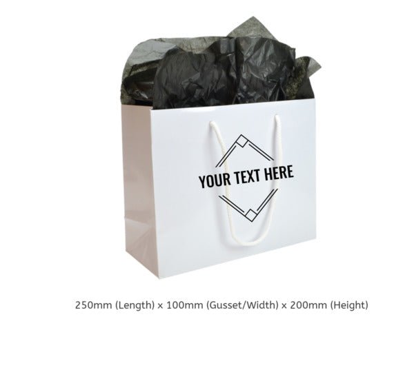 Small - White Gloss Euro Gift Bag (200 PACK) - PackQueen