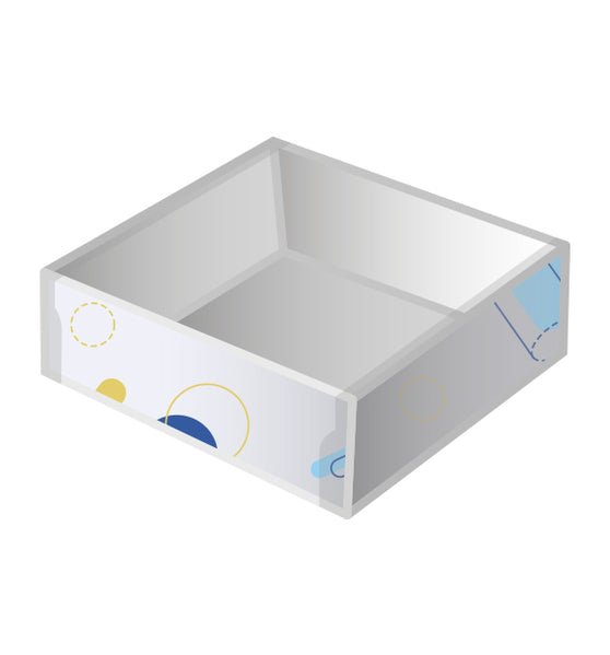 Square 82mm Gift Box with Clear Lid - Paperboard (285gsm) - PackQueen