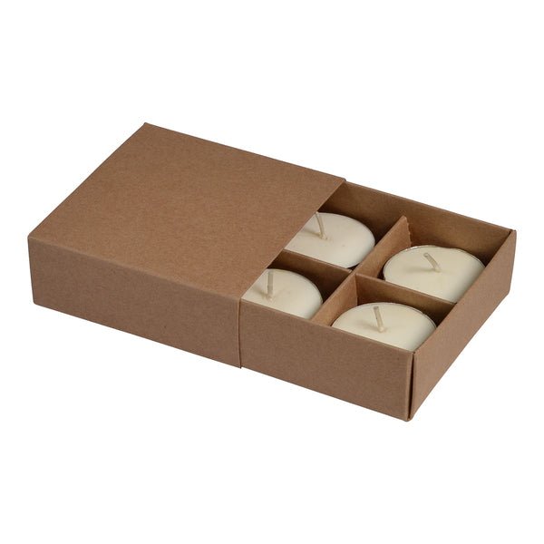 Tealight Candle Boxes for 4 Candles - Paperboard - PackQueen