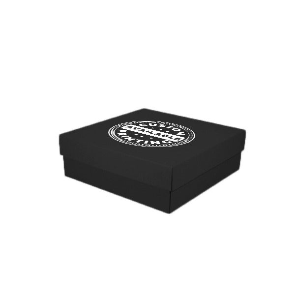 Two Piece 300mm Square Cardboard Gift Box - 100mm High - PackQueen