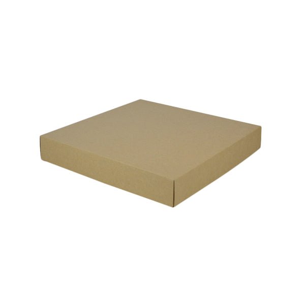 Two Piece 300mm Square Cardboard Gift Box - 50mm High - PackQueen