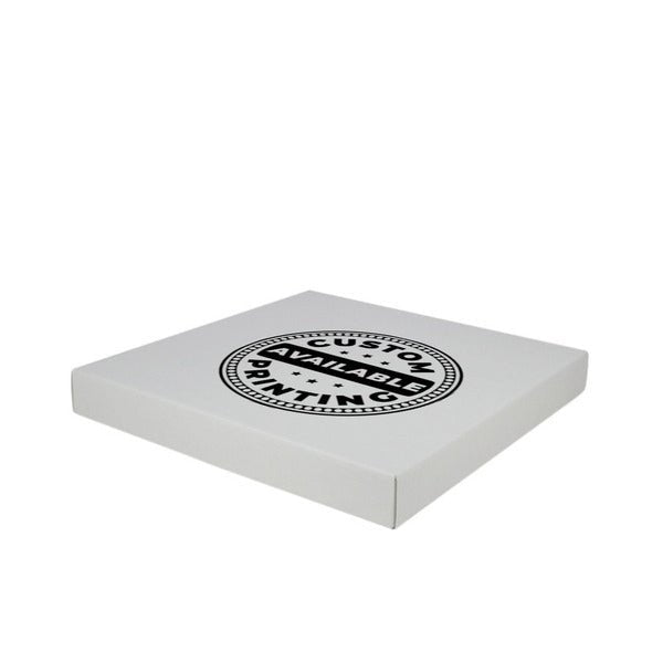 Two Piece 400mm Square Cardboard Gift Box (Base & Lid) 50mm High - PackQueen