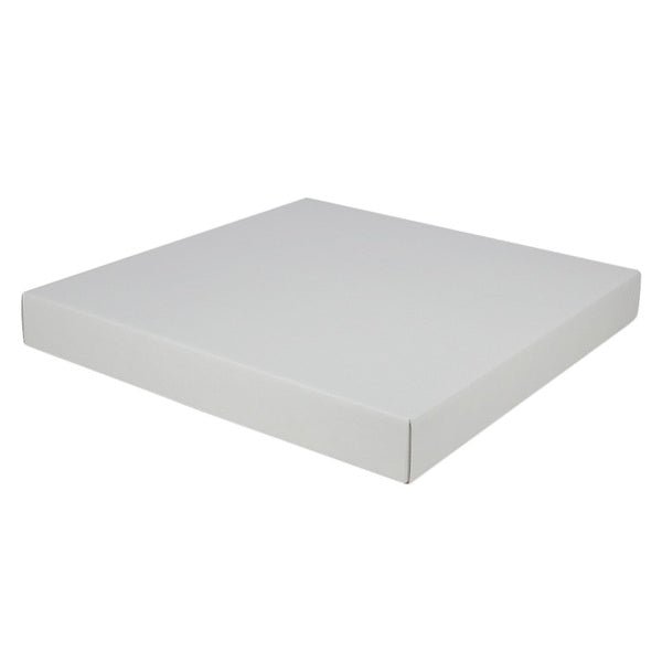 Two Piece 400mm Square Cardboard Gift Box (Base & Lid) 50mm High - PackQueen