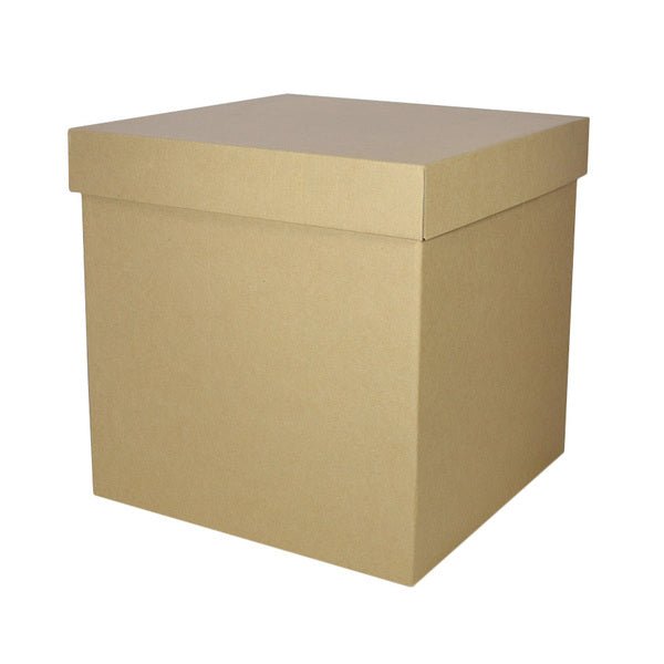 Two Piece Square Cardboard Gift Box 300mm Cube - PackQueen