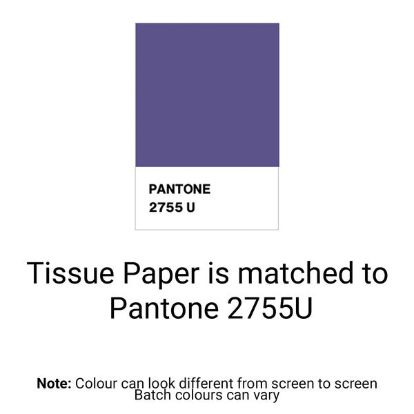 Violet Tissue Paper - Acid Free 500 x 750mm (Bulk 480 Sheets) - PackQueen