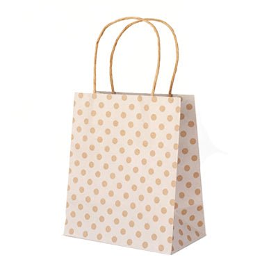 White Spot Kraft Toddler Paper Bag - 100PK - PackQueen