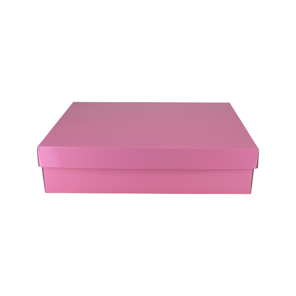 Two Piece Rectangle Cardboard Gift Box 19284 (Base & Lid) - Premium Matt Baby Pink (MTO)