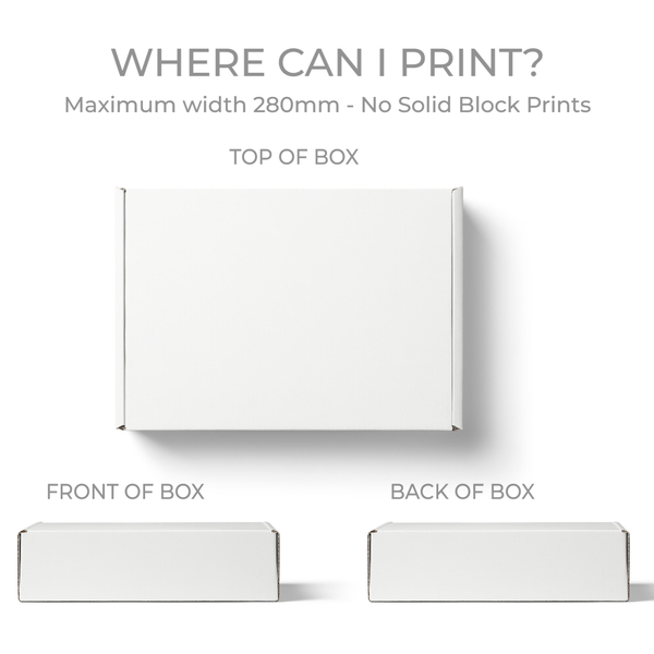 Custom Printed Premium Heavy Duty 6 Cupcake Box Mailer 28856 with Optional Insert (Please see 700-28858) - Kraft White (Digital)