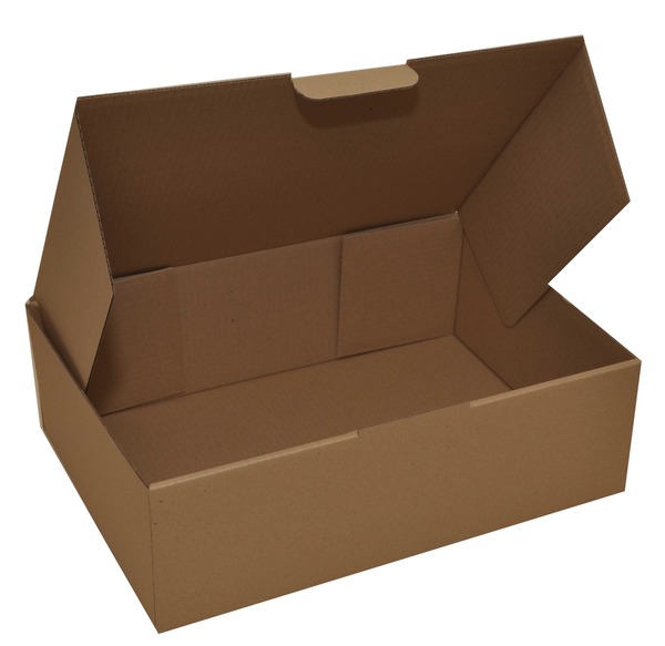 SAMPLE - B Flute - Large Postage Box - Kraft Brown  (BXP4)