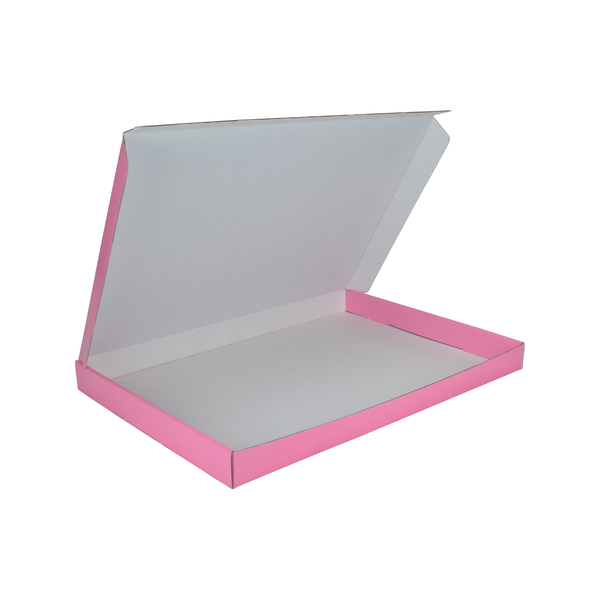 A4 Oversized One Piece Gift Box - Premium Matt Baby Pink Cardboard (White Inside) (MTO)