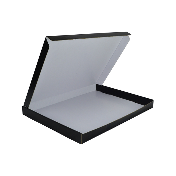 A4 Oversized One Piece Gift Box - Premium Gloss Black Cardboard (White Inside) (MTO)