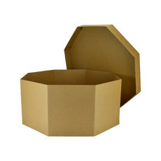 Large Hat Gift Box 19264 (Base & Lid) - Kraft Brown (MTO)