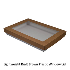 50mm High Medium Rectangle Catering Tray - Gloss White with optional clear lid (Lid purchased separately) (MTO)
