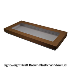 50mm High Large Rectangle Catering Tray - Matt White with optional clear lid (Lid purchased separately) (MTO)