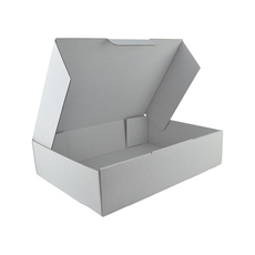 One Piece Mailing Gift Box 27027 - Kraft White (White Inside) (MTO)