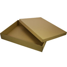 Two Piece Rectangle Cardboard Gift Box 7579 (Base & Lid) -Kraft Brown (MTO)