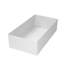Slim Line Double Wine Gift Box - Smooth White Paperboard (285gsm) (Base & Lid Only - Insert Sold Separately)
