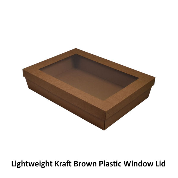 Imported Brown Catering Tray 80mm High - Medium with optional lid (Lid Sold Separately) (700-21165)