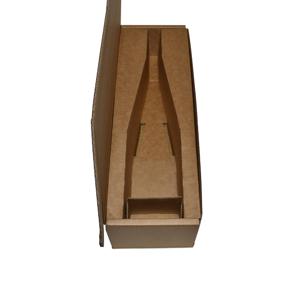 One Piece Heavy Duty Single Wine Postage Box - Kraft Brown (Insert sold separately 24988) (MTO)