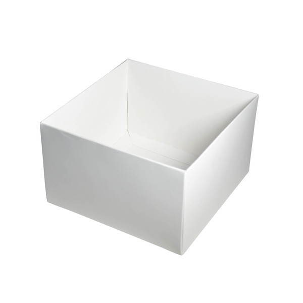 SAMPLE - Square Large Gift Box - Smooth White Paperboard (285gsm) (Base & Lid)