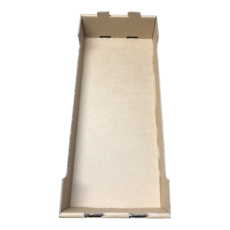 SAMPLE - Medium Heavy Duty Stackable Cardboard Catering and Storage Tray (One Piece Self Locking) - Kraft Brown