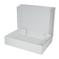 One Piece Postage & Mailing Box 6417 - Kraft White (White Inside) (MTO)