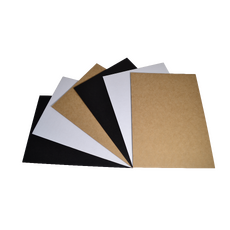 A4 Cardboard Sheet (210mm x 297mm x 1.5mm) - Kraft Black