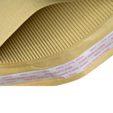 Printed - 345 x 240mm - Corrugated Kraft Brown Padded Mailer with Peal & Seal Closure [100% Recyclable]