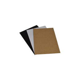 SAMPLE A4 Cardboard Sheet (210mm x 297mm x 1.5mm) - Kraft Black