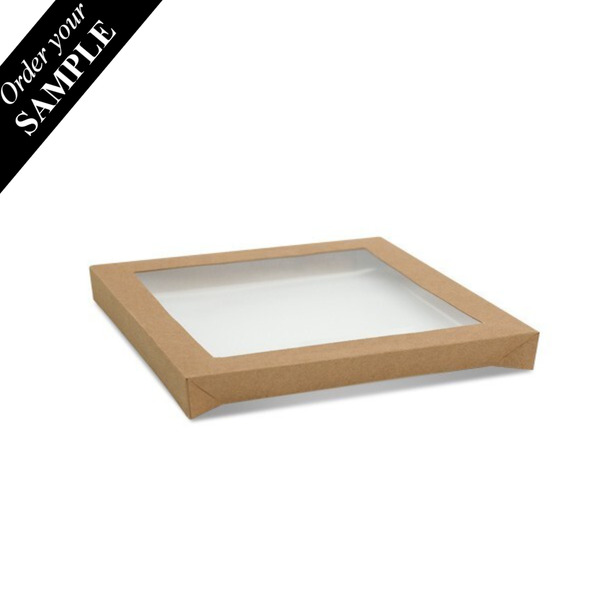 SAMPLE - LARGE Rectangle Kraft Window Lid ONLY (suitable for 270-CTL, 270-BCTL, 700-21163, 700-21166)