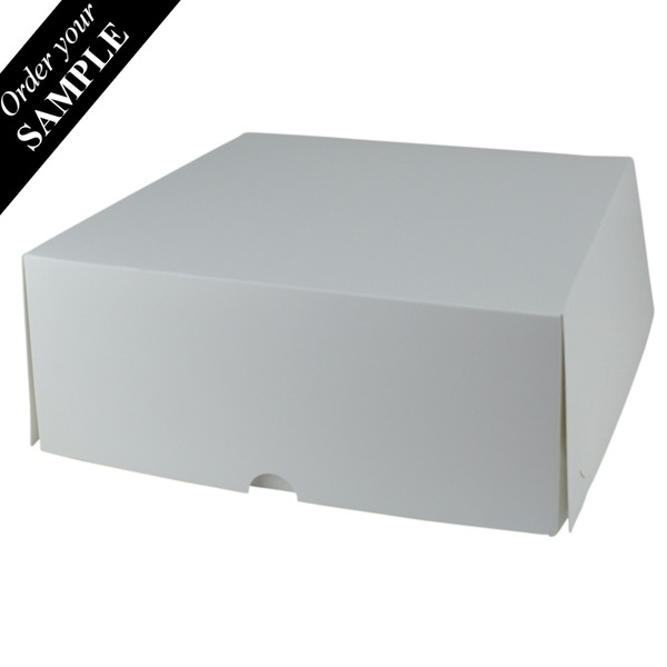 SAMPLE - Four Donut & Cake Box - Smooth White Paperboard (285gsm)