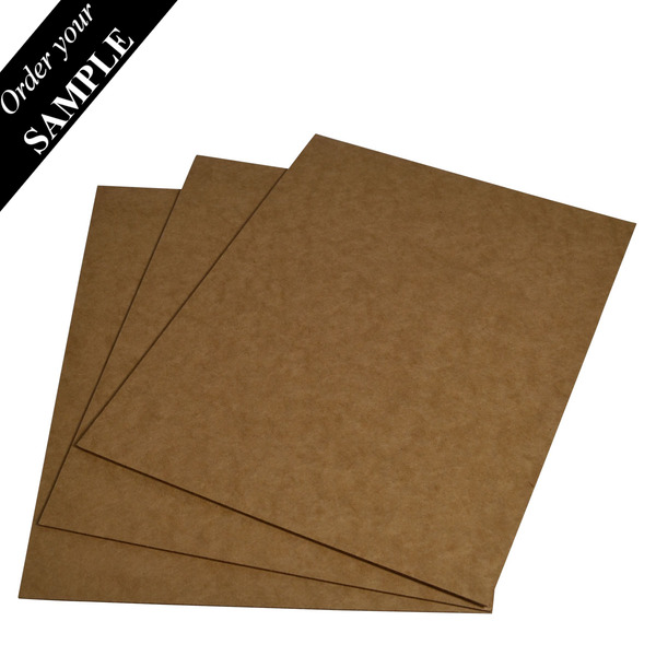 SAMPLE - E Flute - A3 Cardboard Sheet (297mm x 420mm x 1.5mm) - Kraft Brown