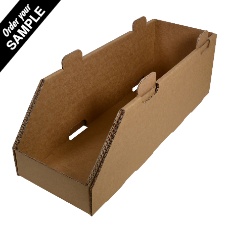 SAMPLE - 1EB - SUPER Strong Stackable Pick Bin Box & Part Box 29321 - Kraft Brown