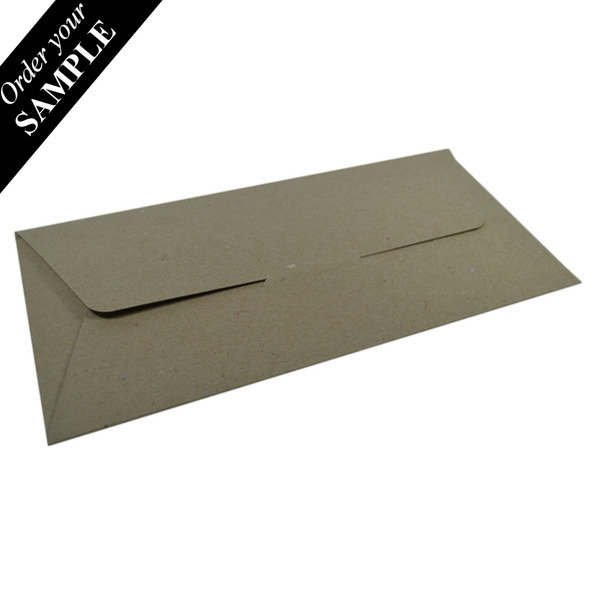 SAMPLE - DL Gift Voucher Pouch - Recycled Brown Paperboard (285gsm)
