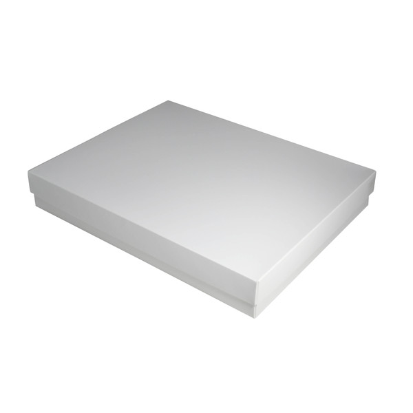 Slim Line A4 Gift Box - Gloss White Paperboard (285gsm) (Base & Lid)