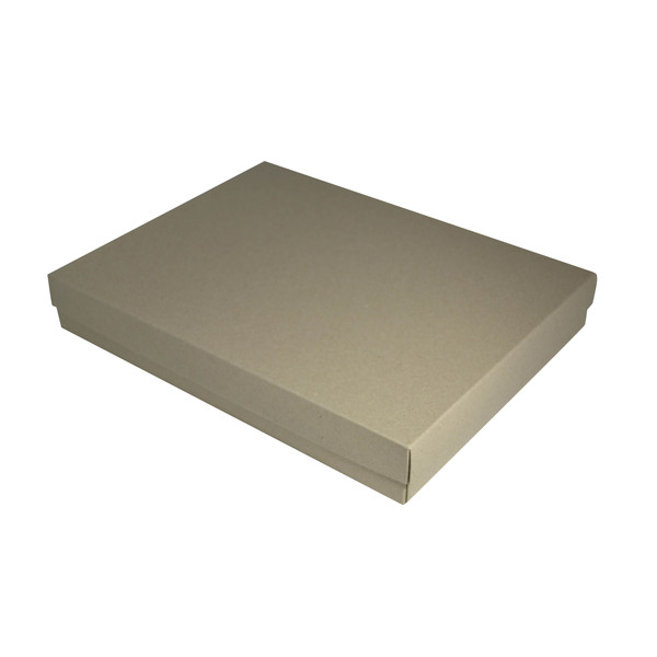Slim Line A4 Gift Box - Recycled Brown Paperboard (285gsm) (Base & Lid)