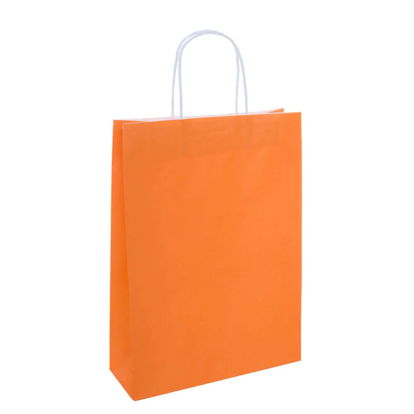 Small Carnival Paper Gift Bag - Orange - 250 PACK