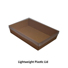 Imported Brown Catering Tray 80mm High - Medium with optional lid (Lid Sold Separately) (700-21165)