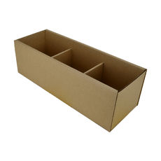 Pick Bin Box - 17978 - Kraft Brown (One Piece Self Locking Cardboard Storage Box) (Brown Inside)